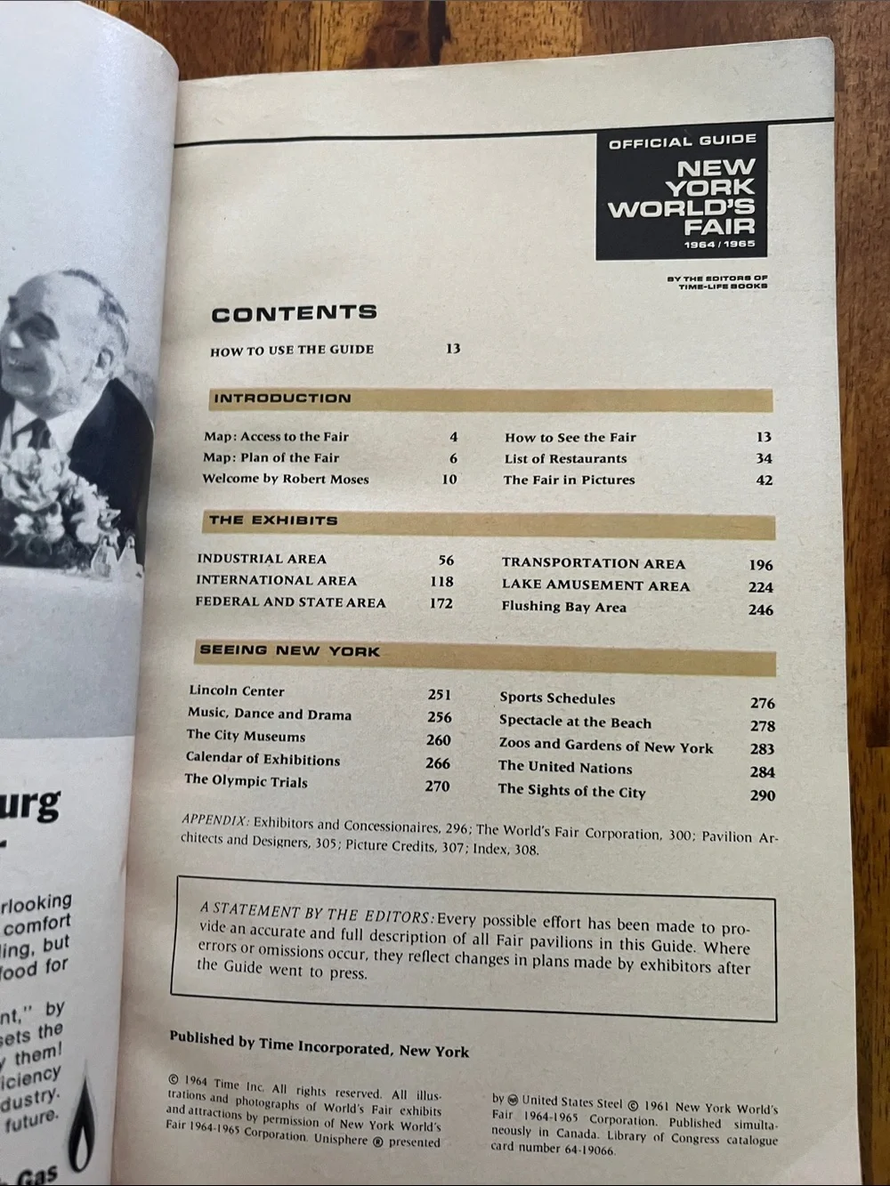 1964/1965 New York Worlds Fair Guide Book Mustang Ad +Drink Guide/Japan Pavilion